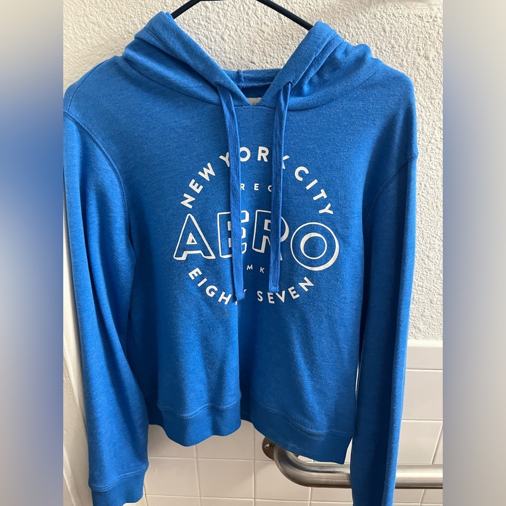 Blue with white lettering aeropostal
